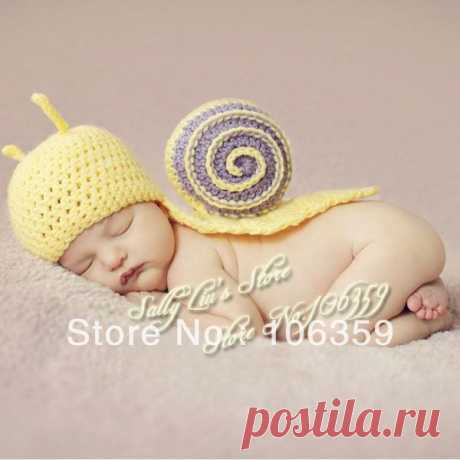 hat Picture - More Detailed Picture about Free Shipping Baby Hat Crochet Baby Newborn Snail Hat Handmade Photography Props Baby Animal Beanie Cap 5sets Picture in Hats &amp; Caps from Sally Baby &amp; Kids Accessories Store | Aliexpress.com | Alibaba Group