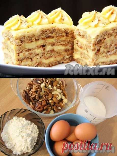 Рецепт ореховых пирожных.