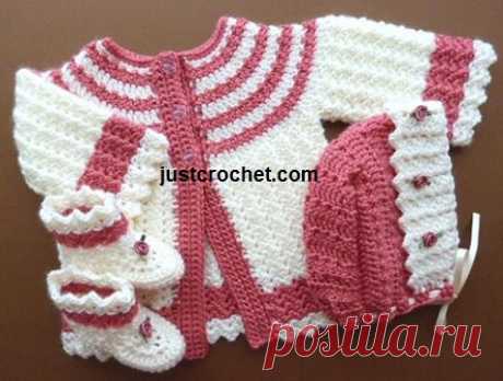 3-6 Month Baby crochet pattern JC162B