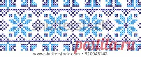 Embroidered Pattern On Transparent Background Vector de stock (libre de regalías)510045142; Shutterstock