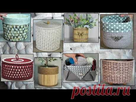 8 IDEAS, baskets for things and baskets for flower pots, how to make baskets, diy baskets, crafts