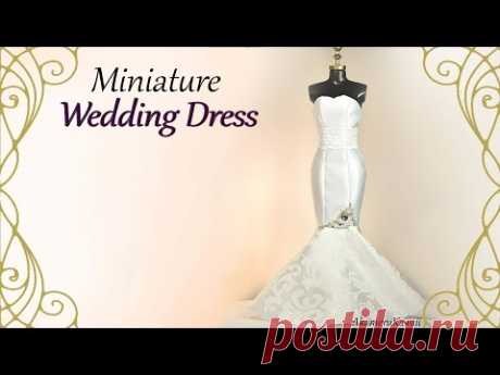 Miniature Mermaid Wedding Dress - Doll Craft Tutorial