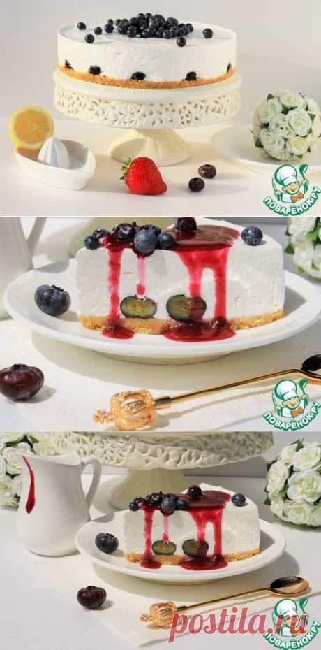 Йогуртовый тортик с ягодами без выпечки - кулинарный рецепт