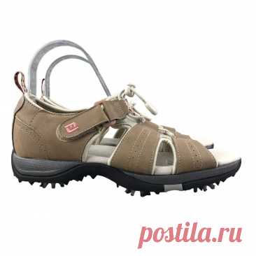 FootJoy Women's Size 8M GreenJoys Brown Open Toe Hook & Loop Golf Sandals 48453 | eBay