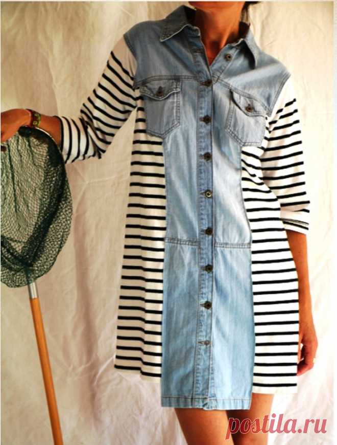 Платье из рубашки (2 DIY) Модная одежда и дизайн интерьера своими руками