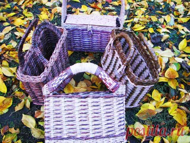 Женские сумки своими руками - Плетение из газет