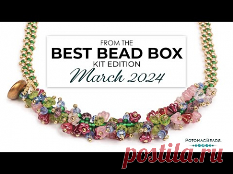 Spring Splendor Flower Fringe Necklace - DIY Jewelry Making Tutorial by PotomacBeads