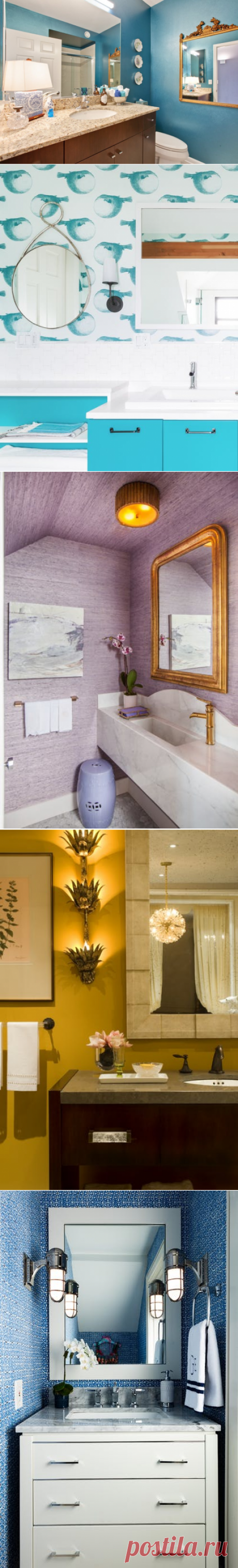 23 Bright and Colorful Bathrooms - Inspiration - Dering Hall