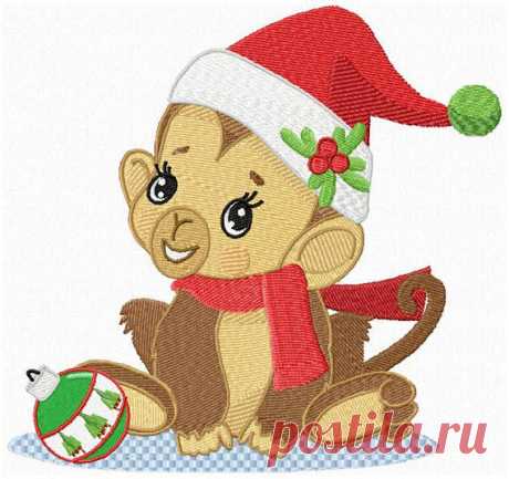 Christmas Baby Monkey Machine Embroidery Design - 3 sizes  for 7.87" x 7.87" hoop -5.91" x 5.91" hoop - Commercial Use - Instant Download *Christmas Jungle Baby Monkey Embroidery Design - for 7.87 x 7.87 hoop - 5.91 x 5.91 hoop  Lovely design for all your quilting, creative sewing and craft projects:  Available in 3 sizes - zipped - Instant Download!  Design Sizes:  7.22 x 6.79(183.3mm x 172.5mm)  5.78 x 5.43(146.7mm x