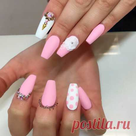 Innocently Sexy Pink Nail Designs