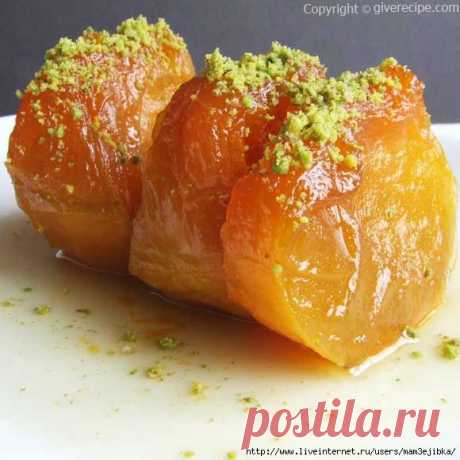 десерт из тыквы-сладость турецкой кухни
