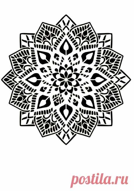 Star Mandala Ornament Art Craft Reusable Stencil Decor Size A5 4 3 2 1 /279 | eBay