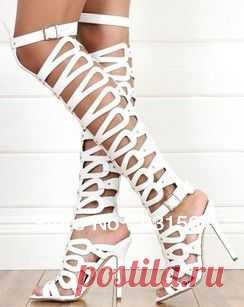 boot sandal Picture - More Detailed Picture about 2013 Sexy ladies butterfly high heels!cut outs knee high gladiator heels sandals boots! Picture in Boots from Stylish  Store