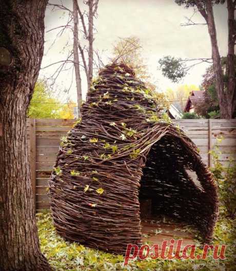 Декор из прутьев в саду: оригинальные идеи - Planetalsad