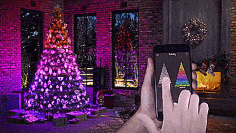Декоративная гирлянда на рождественскую елку, светодиодная гирлянда на заказ со смарт-Bluetooth, гирлянда с дистанционным управлением через приложение, Прямая поставка | Дом и сад |