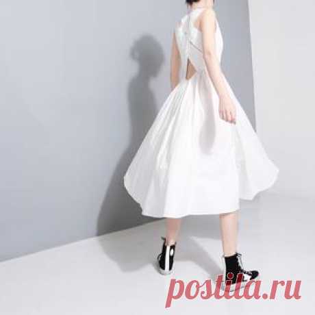Classy khaki slim cotton clothes Women sleeveless Maxi summer Dress – SooLinen