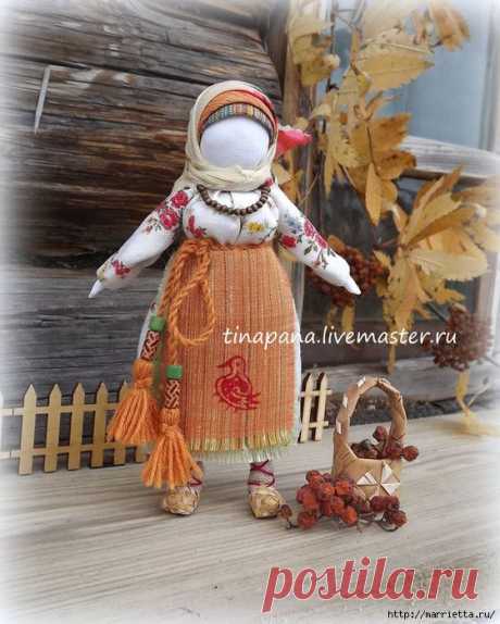 Как сшить народную традиционную куклу Рябинку