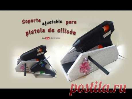 Soporte ajustable para pistola de silicón – Adjustable silicone gun holder