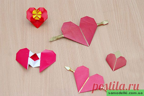 Мастер-класс по валентинкам-оригами | Самоделки