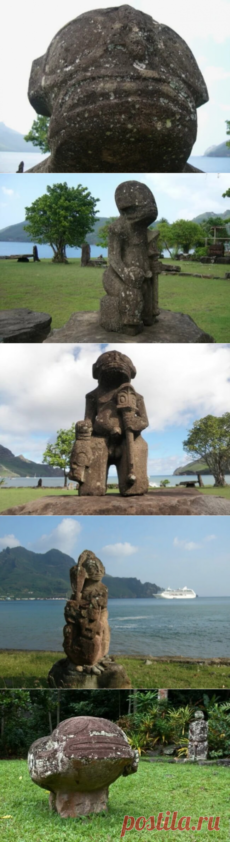 Статуи острова Нуку-Хива. Рептилоиды или кто? | Тысяча и одна идея