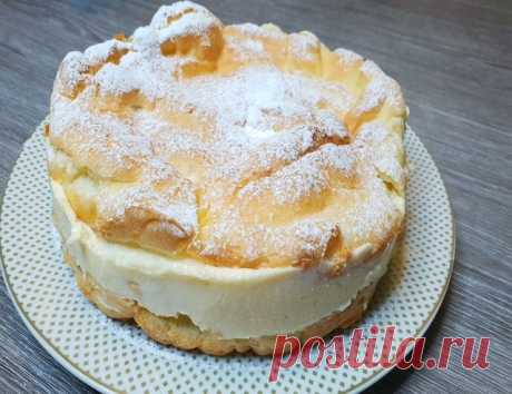 Большой эклер - фантастически вкусный пирог – пошаговый рецепт с фотографиями