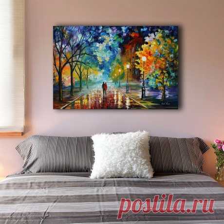 Romantic Night Stretched Canvas Prints Wall Art Home Decor Framed Painting V | eBay