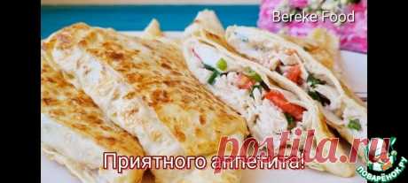 Сочный и вкусный перекус из лаваша Кулинарный рецепт