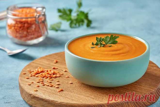 Острый морковно-чечевичный суп