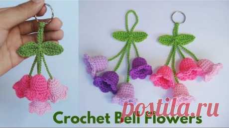 Crochet Lily of the Valley Flower Keychain || Bell Flower Crochet for Beginners