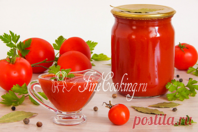 Домашний томатный соус на зиму Среди рецептов заготовок на зиму из овощей есть у меня и домашний томатный соус.