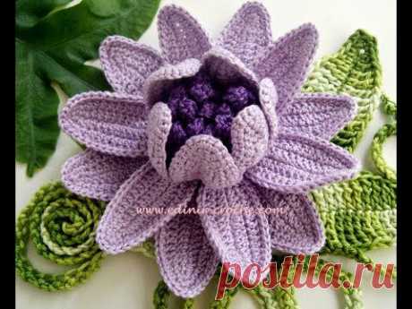 CROCHE FLORES 042 REPOLHUDA 1 - PARTE 2 - YouTube