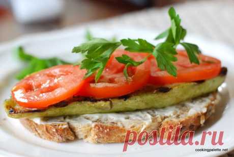 Открытый сэндвич с гриль-овощами - Cooking Palette » Cooking Palette