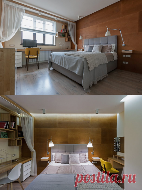 Plywood Accent Wall Opens Up This Small Apartment in Ukraine – Home info