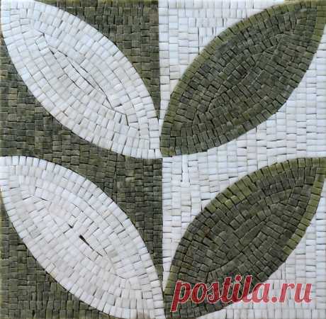 Diseño de mosaico con acento en blanco y negro | Patrones | Mozaico Un mosaico de mármol con acento floral con un hermoso diseño que se puede instalar en cualquier habitación interior o exterior. Usos del Mosaico: Pisos, Paredes o Tableros tanto en Interiores como en Exteriores, así como en lugares húmedos como Duchas y Piscinas.