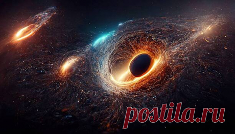 В центрах галактик обнаружили пробки из черных дыр | Bixol.Ru