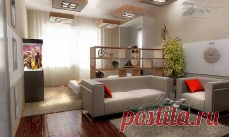Частный сектор » Идеи для малогабаритных квартир – дизайн спальни-гостиной