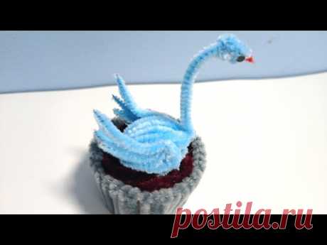DIY How To Make chenille Wire Swan