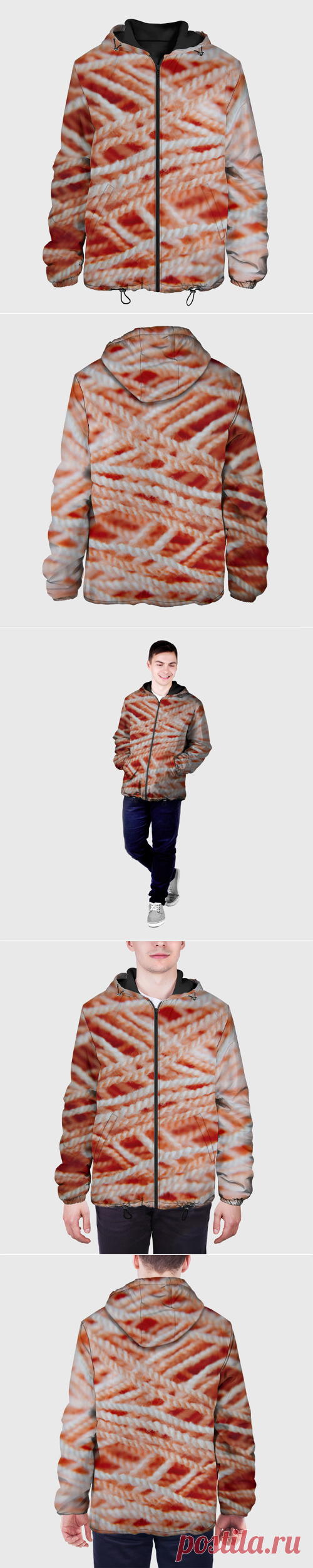 Мужская куртка 3D Нити - макро фото - купить по цене 4890 руб в интернет-магазине Всемайки, арт 3652185
