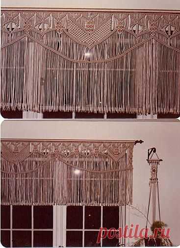 (5) macrame valance - don't know if I'm crafty enough for this, but I think it could be part of a shabby chic look. | bathrooms