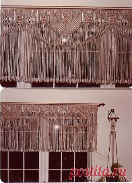 (5) macrame valance - don't know if I'm crafty enough for this, but I think it could be part of a shabby chic look. | bathrooms