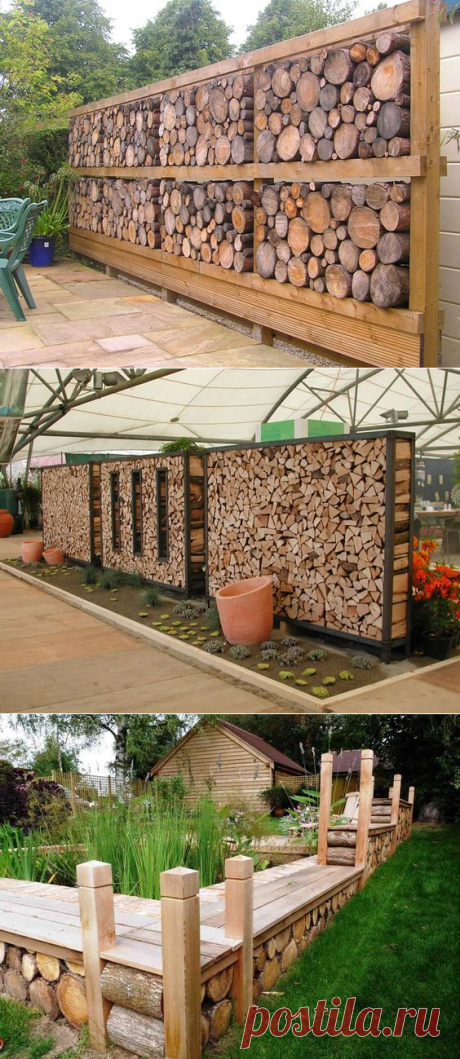 Build a Cordwood Fence for Yard Privacy