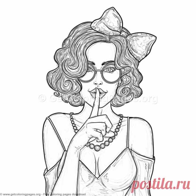 4 Pop Art Girl Coloring Pages &#8211; GetColoringPages.org