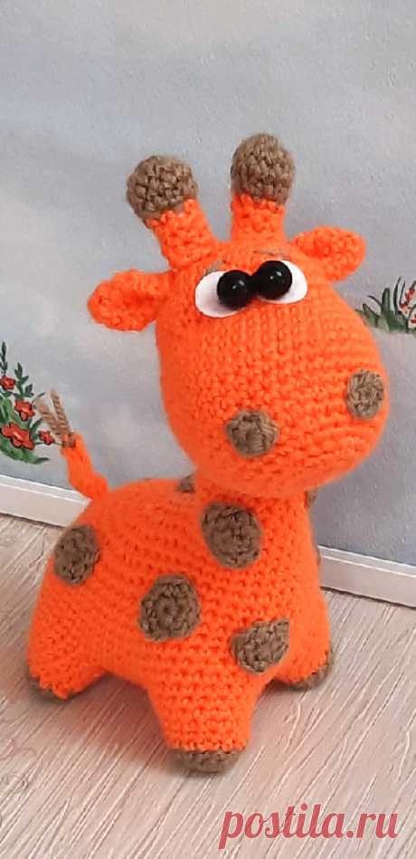 PDF Жирафик малыш крючком. FREE crochet pattern; Аmigurumi animal patterns. Амигуруми схемы и описания на русском. Вязаные игрушки и поделки своими руками #amimore - жираф, жирафик.