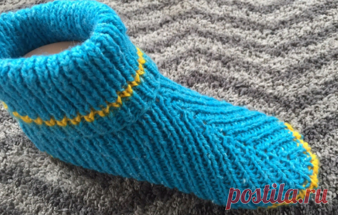 Эту интересную модель носков вяжу вместо обычных, легко и просто, на 2 спицах и без швов | Вязание и Рукоделие | Яндекс Дзен