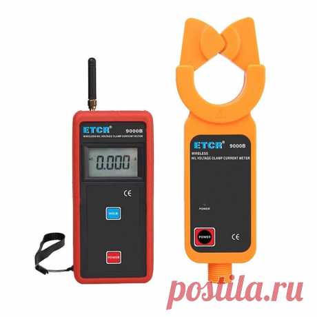 Etcr9000b wireless high/low voltage clamp current meter ac 0ma-1200a clamp ammeter Sale - Banggood.com