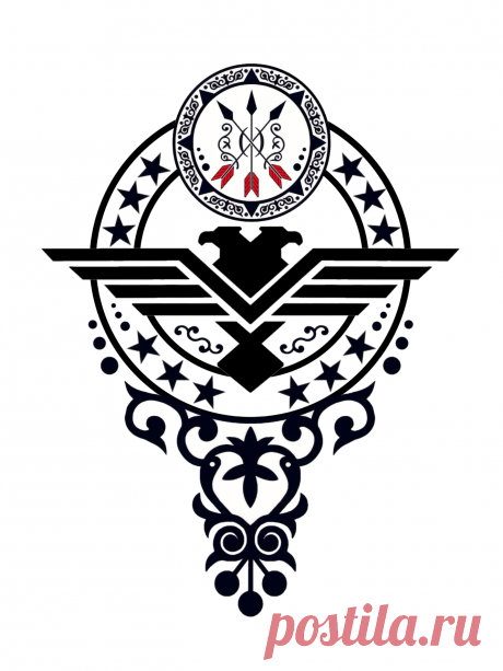CIRCASSIAN logotype logo motifs ornament eagle