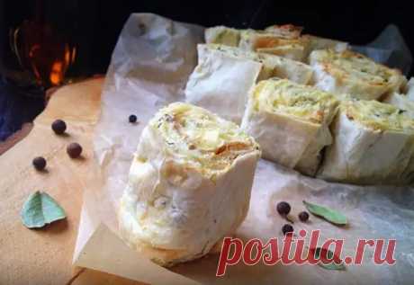 Слоеный пирог из лаваша с творогом, сыром и зеленью - Будет вкусно - 2 мая - Медиаплатформа МирТесен
