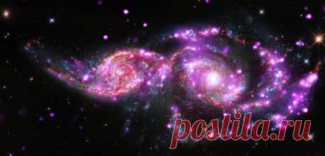 Слияния двух спиральных галактик -  GC 2207 и IC 2163 / Физика невозможного!
