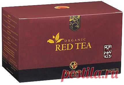 Красный чай Органо Голд включает в свой состав не только черный китайский чай но и 30% Гриба "Рейши", а также 10% "Кордицепс".