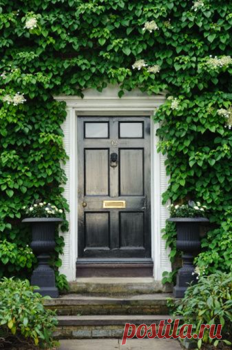 (1) .In my book you can never go wrong the a strong black lacquered front door... Just like the Little Black Dress Always a classic | exterior